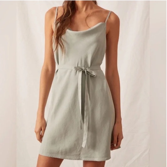 cloth & stone Dresses & Skirts - Cloth & Stone Belted Chambray Mini Dress